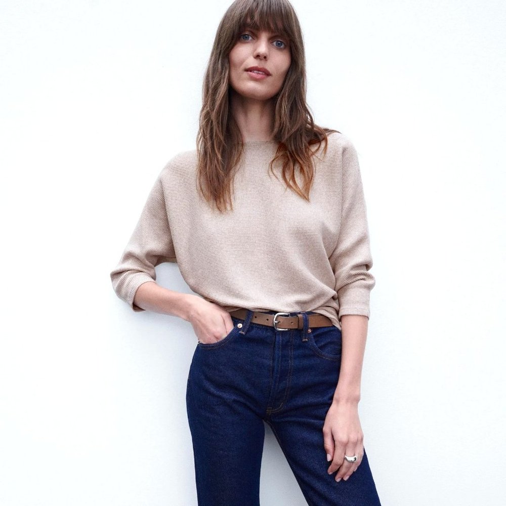 NWT The Reset Ribbed Pullover